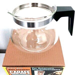 Vintage Fitz-Glass Carafe Automatic Drip Coffee Maker Model 1592 Made USA New